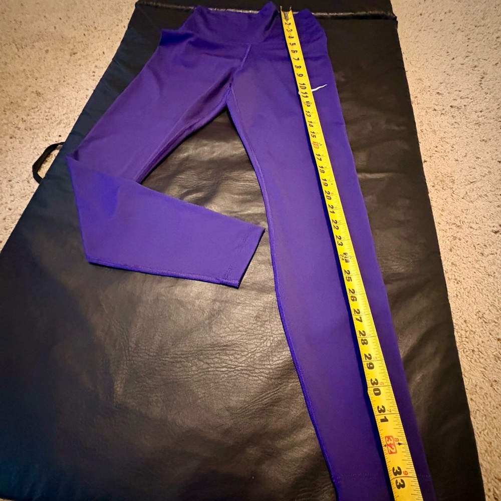 Nike Dri-FIT Womens Yoga 7/8 leggings size small. Purple - Picture 3 of 8